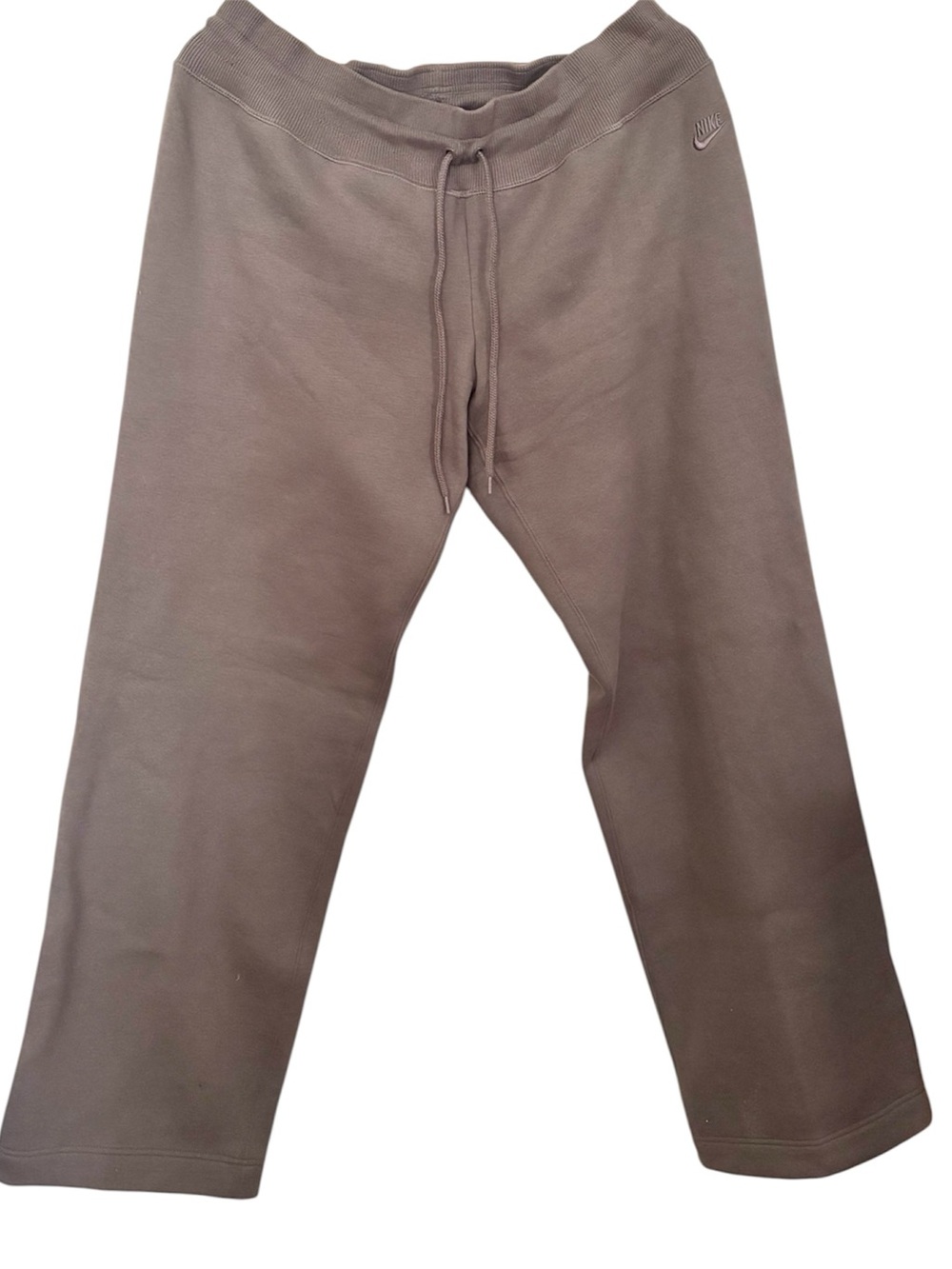 Nike Chocolate Brown Taupe Drawstring Sweatpants Pants
